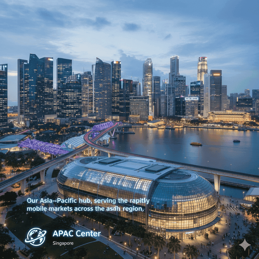 Singapore office in business district - APAC center